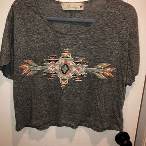 Tribal crop top